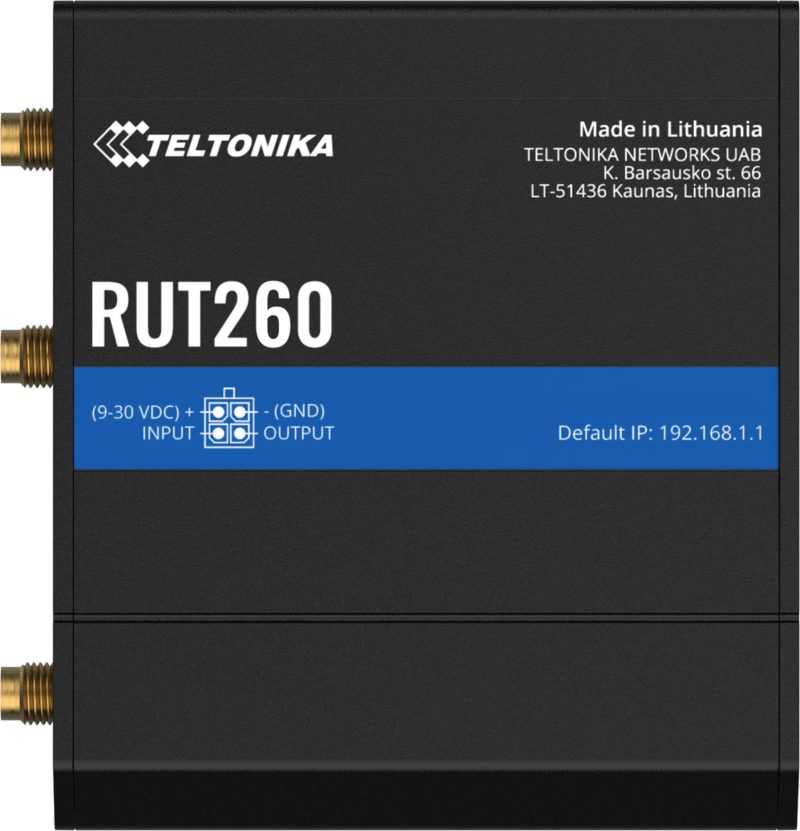 Teltonika RUT260 router priemyselný 4G / LTE (RUT260000000)
