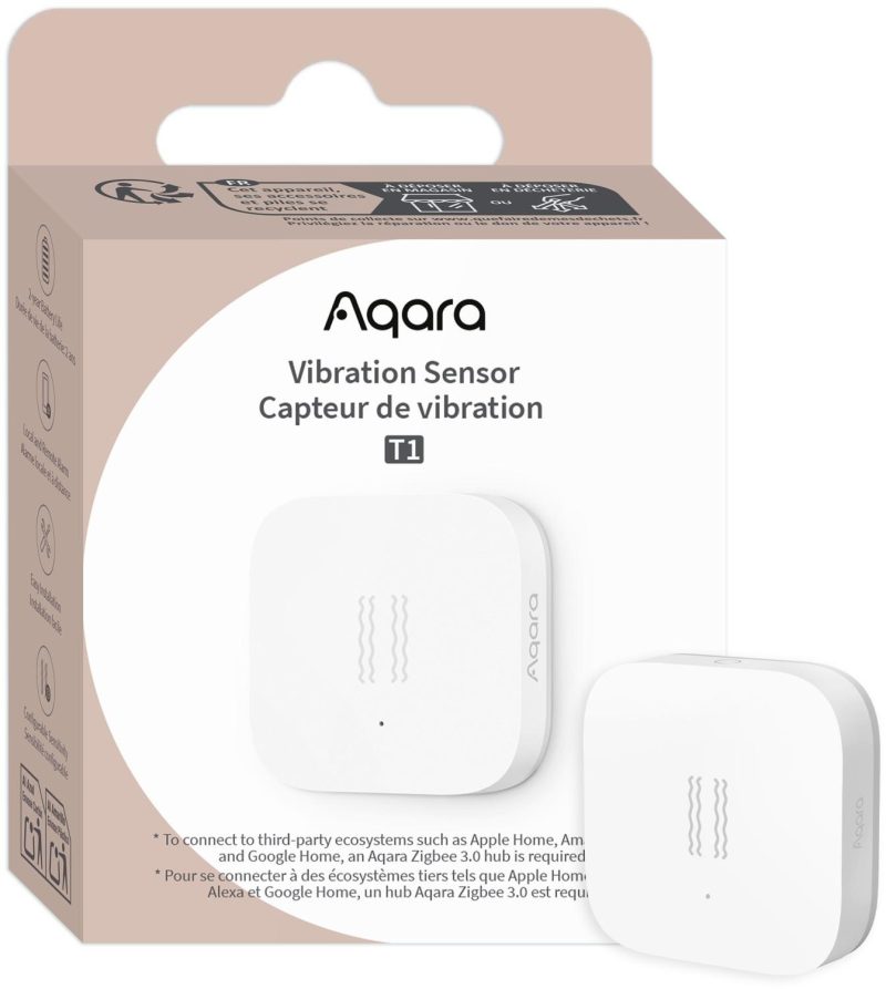 Aqara Vibration Sensor T1 | Senzor wibracji | Biely VB-S01D