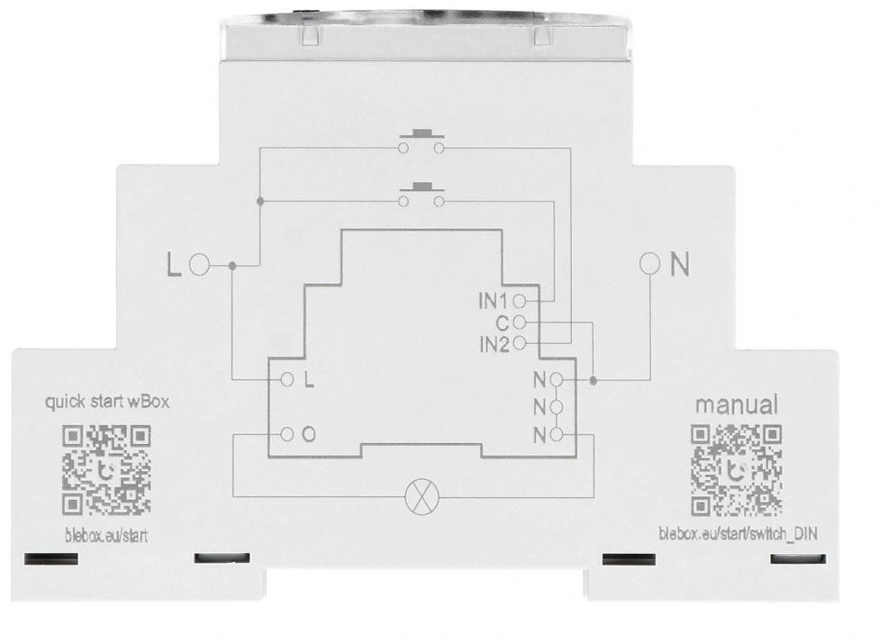 Modul reléový switchbox DIN BleBox – Obrázok 2