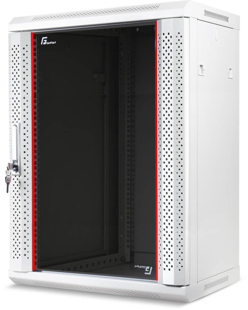 Skriňa RACK Getfort 19 Palcov 15U 600X600 Závesná Sivá