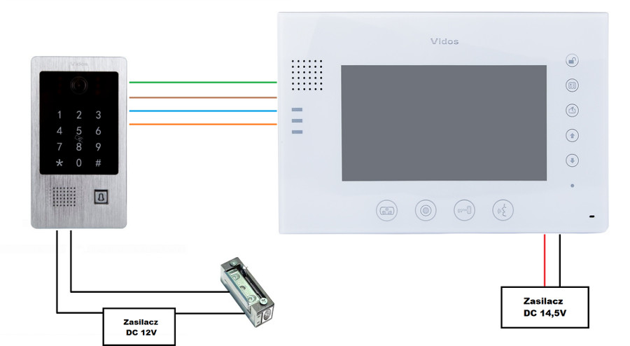 Wideodomofon VIDOS M670W-S2/S20DA – Obrázok 2
