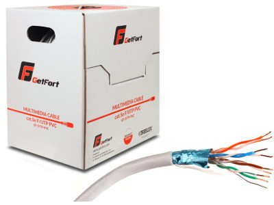 KABEL SKRĘTKA GETFORT PREMIUM CAT.5E F/UTP PVC 1m – Obrázok 3