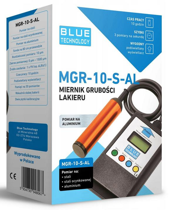 Miernik grubości lakieru Blue Technology MGR-10-S-AL – Obrázok 2