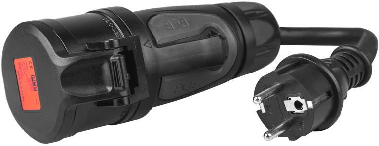 Przejściowka Adapter Siłowy Green Cell Červený CEE 16A 400V 5P do Schuko 230V EVAK01