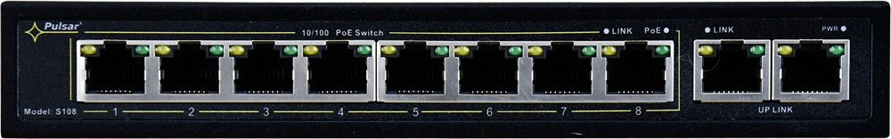 Switch POE Pulsar S108 8+2 Uplink POE+ 120W
