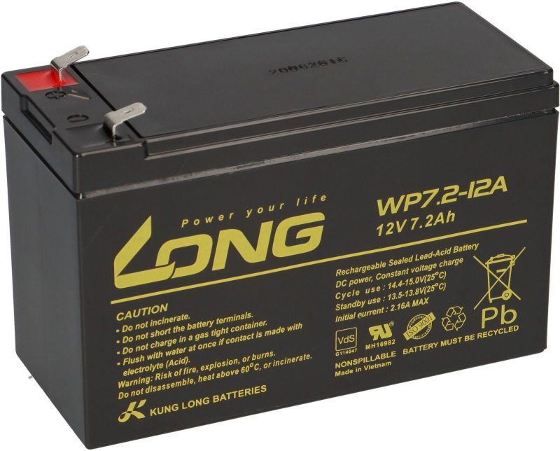 Akumulátor AGM LONG 12V 7,2Ah VdS