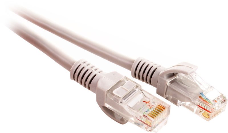 PATCHCORD SKRĘTKA GETFORT CAT.5E UTP 10m szary