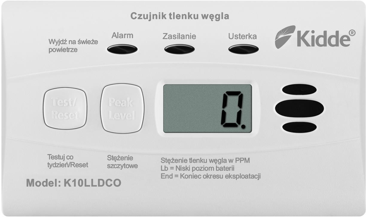 Senzor oxidu uhoľnatého s displejom Kidde K10LLDCO – Obrázok 8