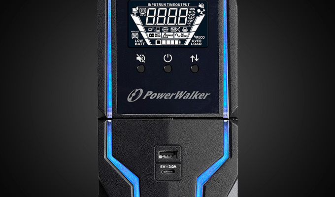 UPS pre Graczy PowerWalker VI 1500 GXB FR – Obrázok 4