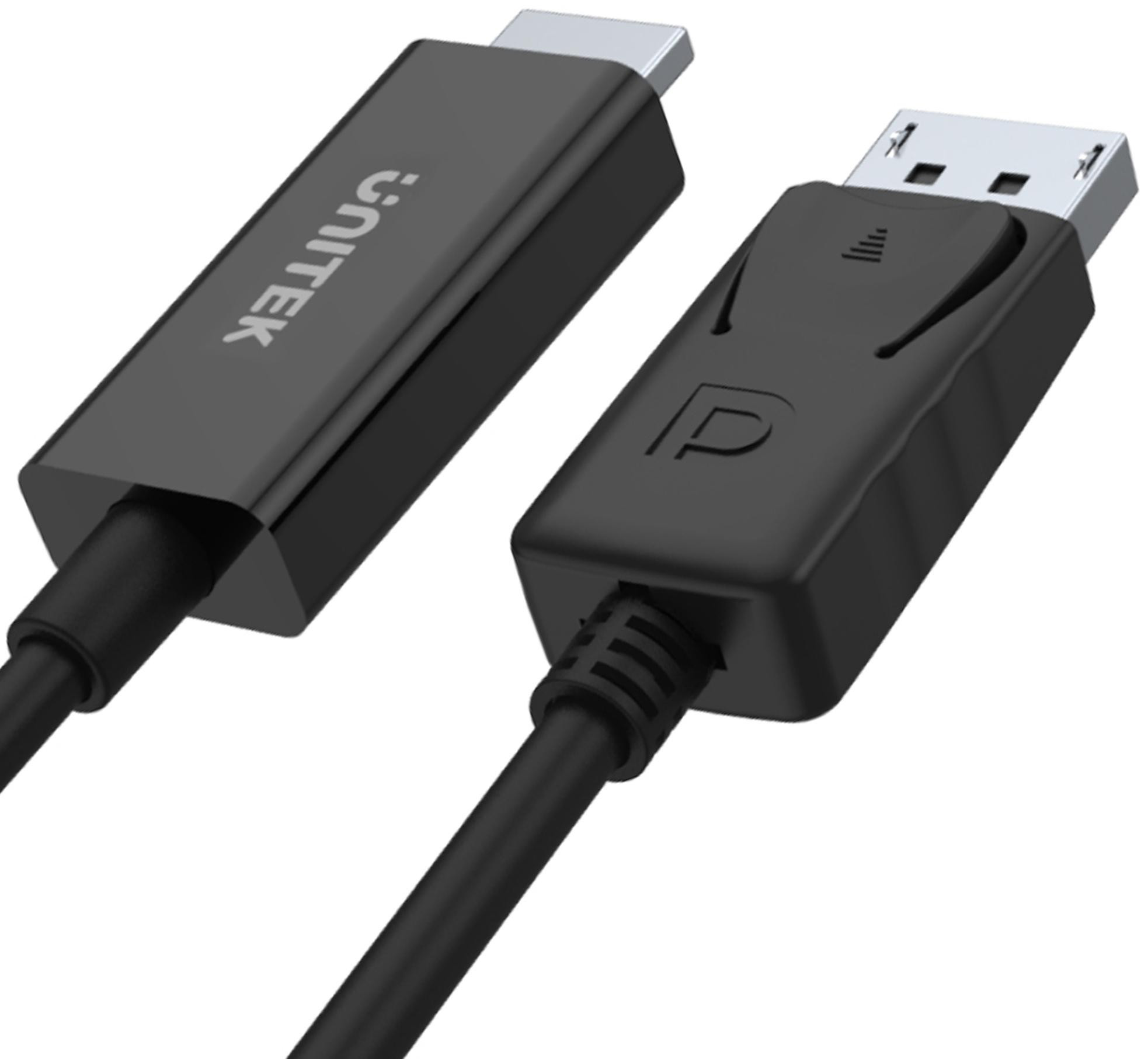 Unitek kábel DP na HDMI M 1,8m Y-5118CA BOX – Obrázok 2