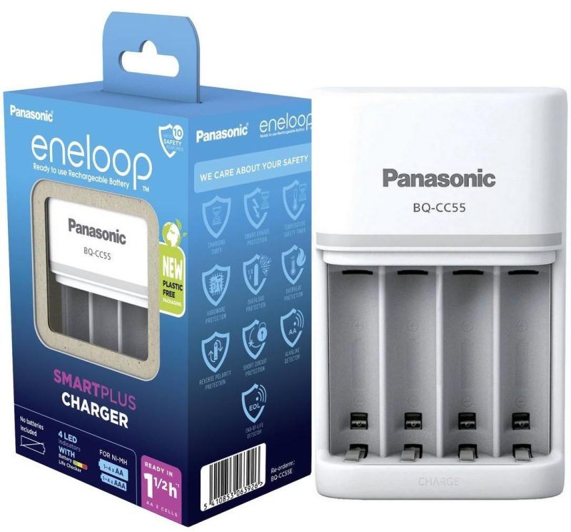 Nabíjačka do akumulátorov Ni-MH Panasonic Eneloop BQ-CC55 EKO