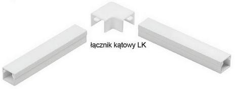 Príslušenstvo do líšt elektroinštalačných, spínač rohový Biely LK 60x40 (1 ks)
