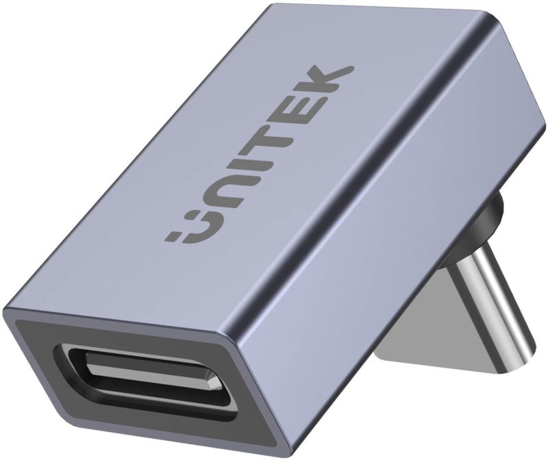 Unitek Adapter USB-C na USB-C rohový 40Gbps 240W