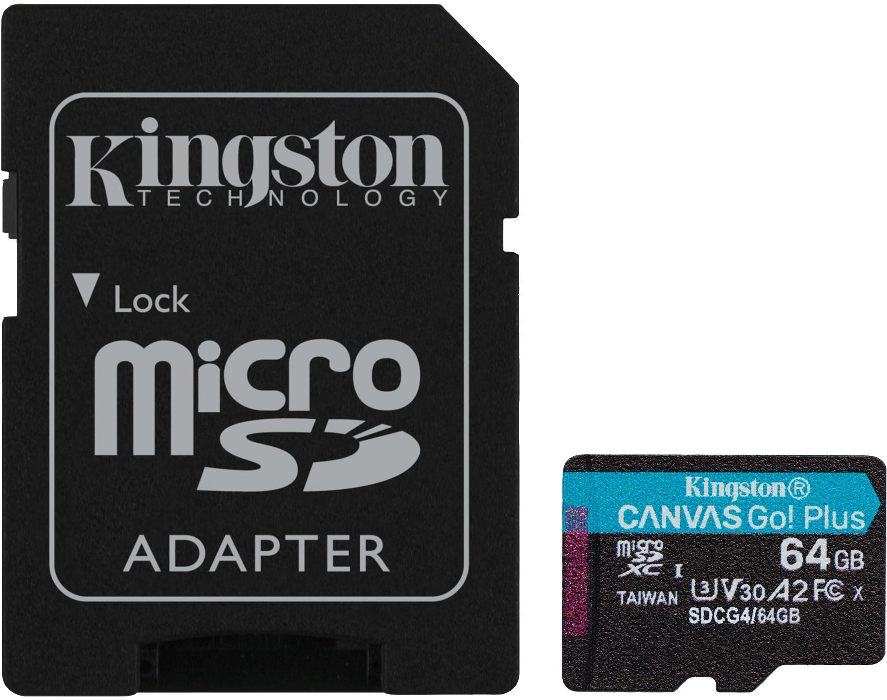 Karta pamäte microSD 64GB Kingston CanvasGo! PLUS 200MB/s A2 U3 V30 + adapter – Obrázok 4