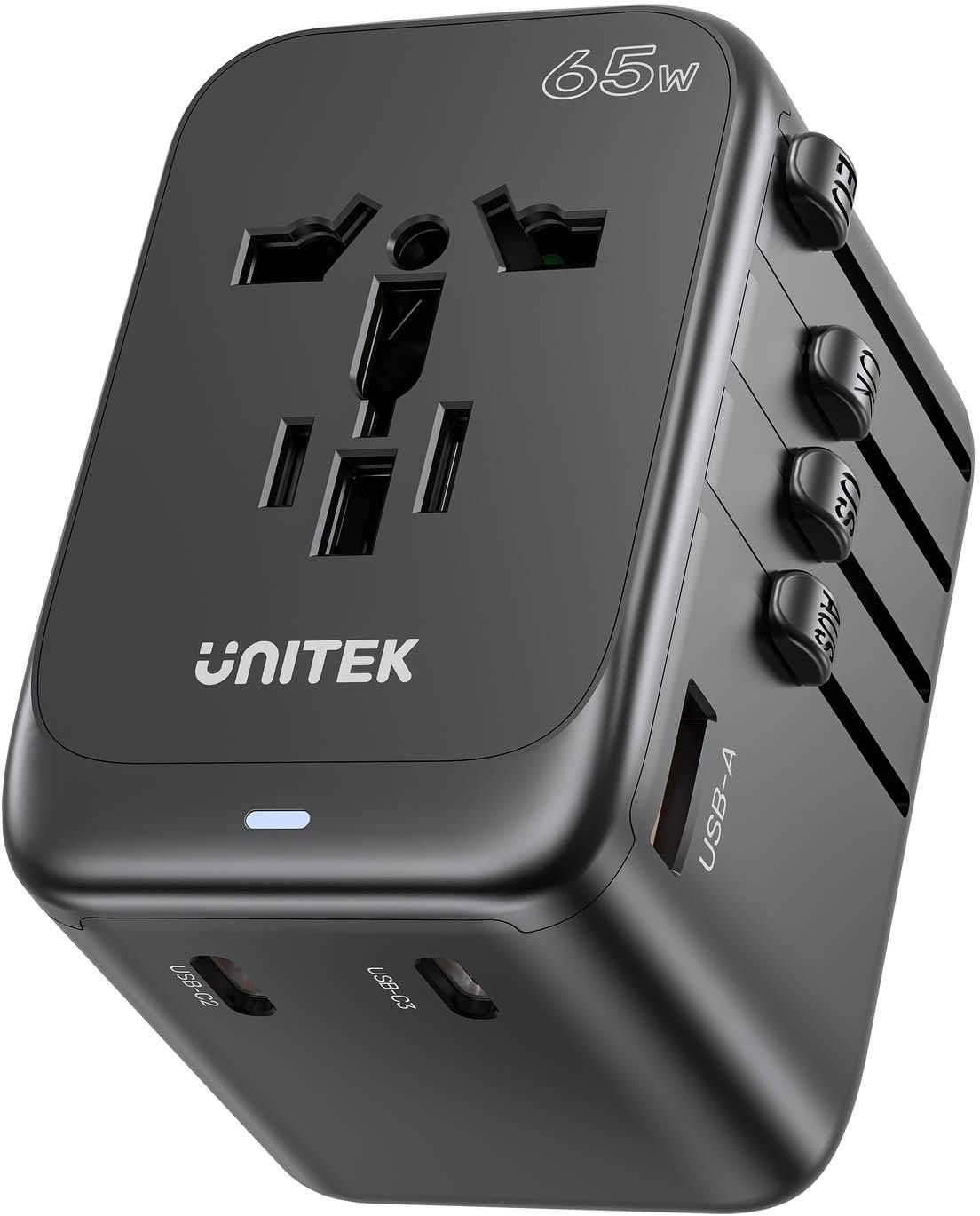 Unitek P1122ABK01 Nabíjačka podróżna EU/US/UK/AUS PD 65 W