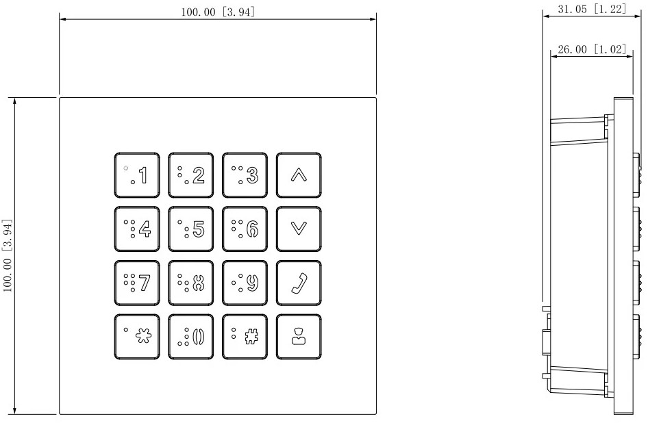 Modul Dahua VTO4202FB-MK – Obrázok 4