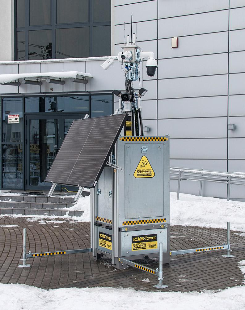 Mobilná wieża do zdalnego wideomonitoringu CCTV iCAM-TOWER 5MQ3 – Obrázok 3