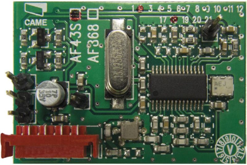 CAME AF43S - karta częstotliwości 433.92 MHz (TOP, Atomo)