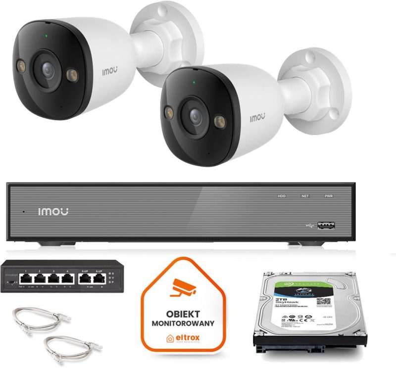Sada monitoringu IMOU 2x kamera PS3E-8Q0 8MP POE