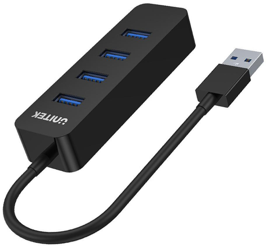 Hub USB Unitek H1117A, 4 porty, USB-C, USB 3.1, aktívny, 10W – Obrázok 2