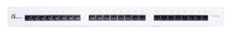 Patch Panel UTP CAT.5E 24 Porty Sivý PGF-5EUTP24-B5-G Getfort