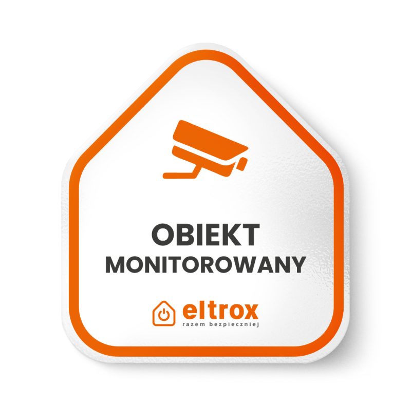 Naklejka obiekt monitorowany malá Eltrox