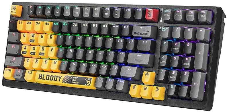 Klávesnica mechanická A4TECH Bloody S98 USB Sports Lime (BLMS RED PLUS Switches) – Obrázok 3