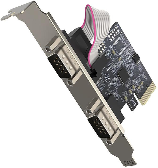Unitek PCI Express kontrolér 2x RS-232