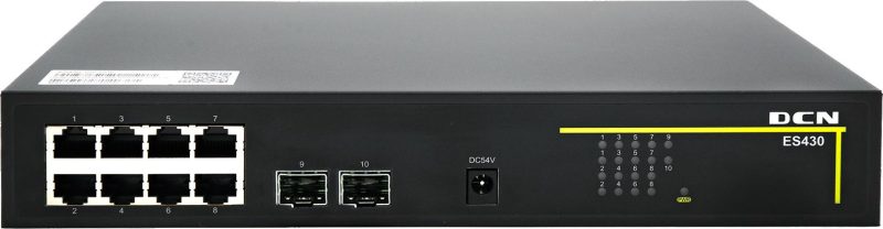 Switch DCN ES430-10P-POE L2 8xPoE+/2xSFP (120W)