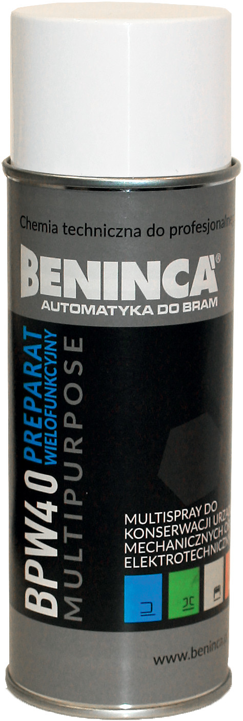Chemia: Preparat multifunkčný Beninca BPW40 400ml do brán/automatyki/pohonov