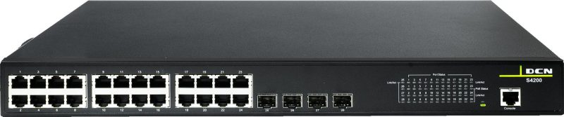 Switch DCN S4200-28P-PL-SI-R2 L2 24xPoE+/4xSFP (200W)