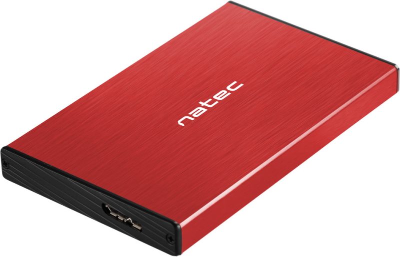 Vonkajšia skrinka disku Natec Rhino Go SATA 2.5cala USB 3.0 Červený