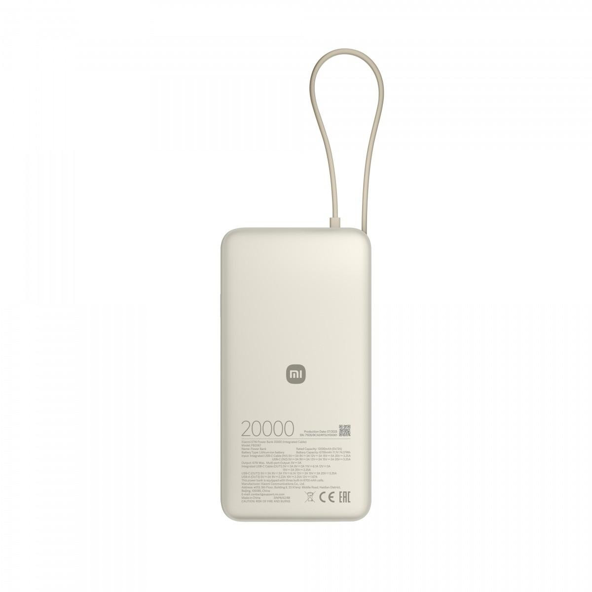 Powerbank Xiaomi 67W Power Bank 20000mAh Tan – Obrázok 2