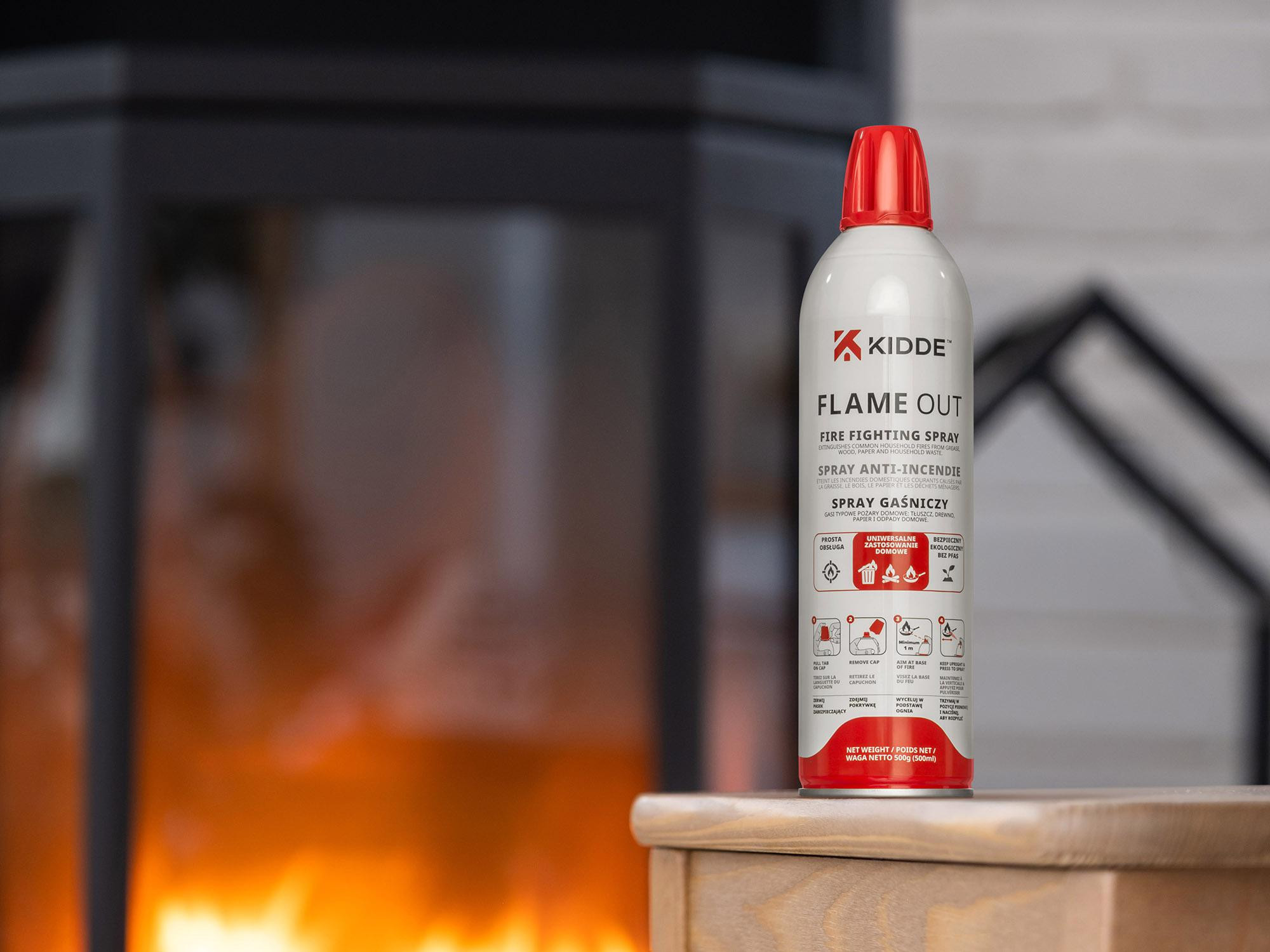 Spray gaśniczy Kidde FlameOut 500 ml – Obrázok 6