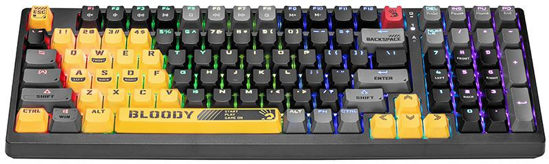 Klávesnica mechanická A4TECH Bloody S98 USB Sports Lime (BLMS RED PLUS Switches)