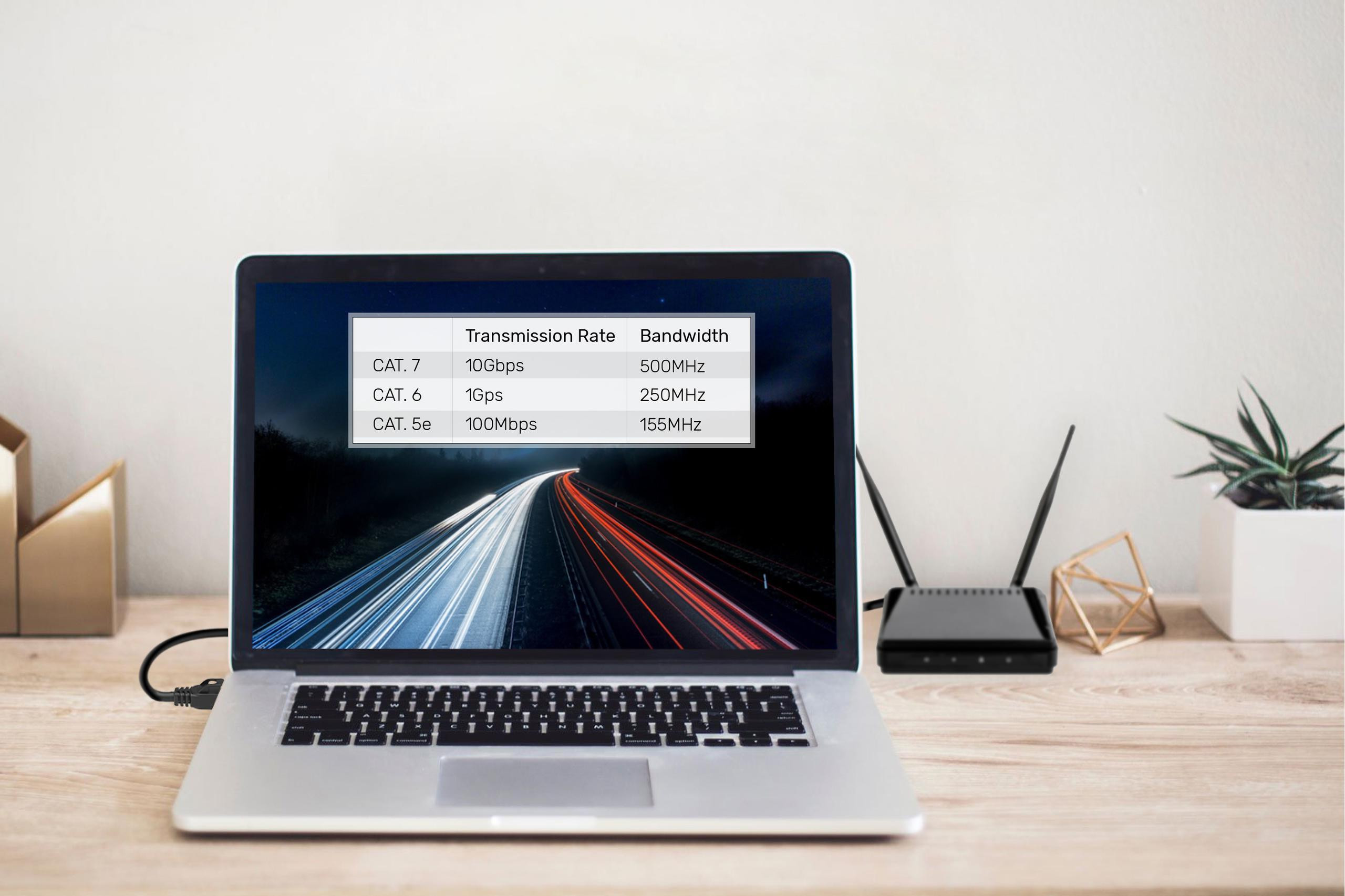 Unitek Kábel sieťový plochý Ethernet Cat.7 10m – Obrázok 3