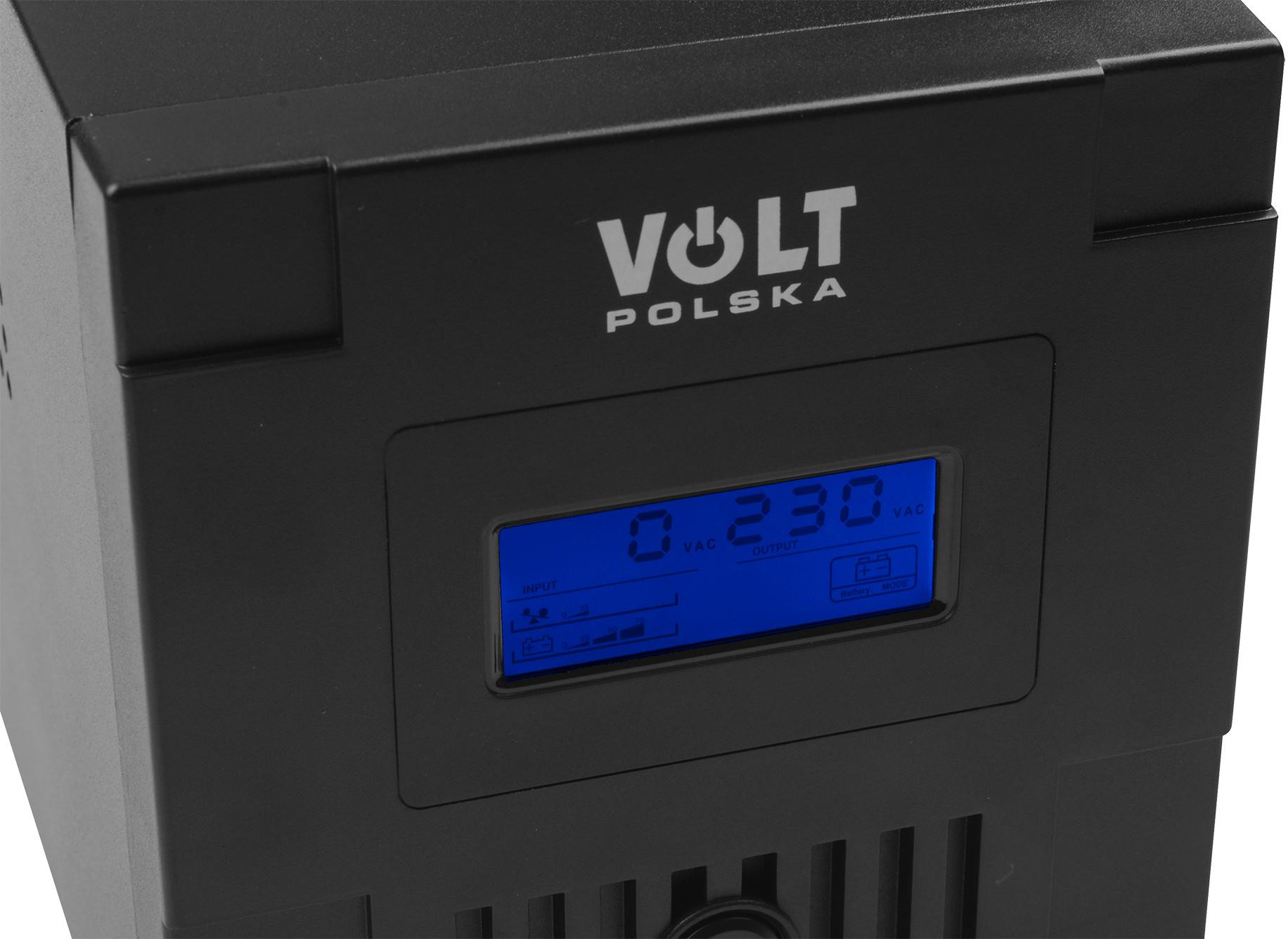 UPS ZASILACZ AWARYJNY VOLT POLSKA MICRO 3000VA 1800W – Obrázok 2