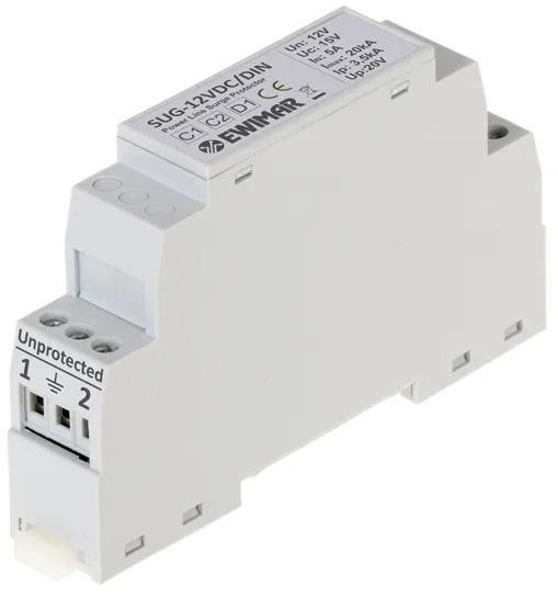 Obmedzovač prepätí 12V DC na na lištu DIN Ewimar SUG-12VDC/DIN