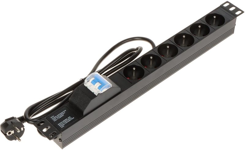 Lišta napájacia 6 zásuviek PD-6/R-2P
