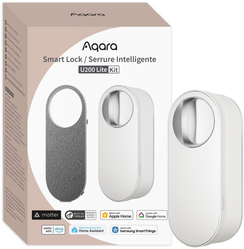 Aqara Smart Lock U200 LITE Biely Inteligentný zámok do dvere EL-D03DW