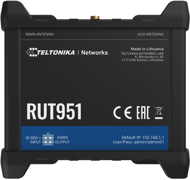 Teltonika RUT951 router priemyselný 4G / LTE (RUT951000000)
