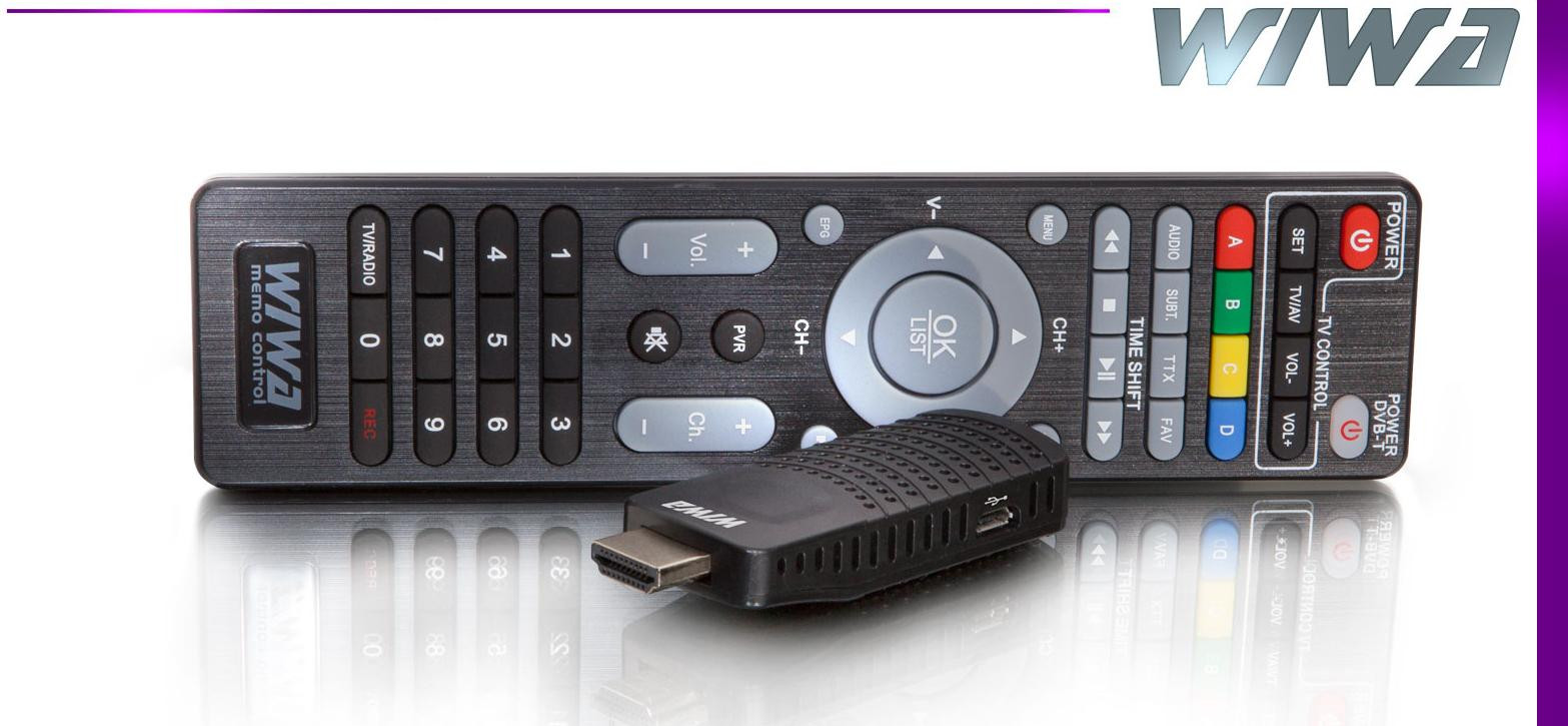 Tuner DVB-T/T2 WIWA H.265 MINI – Obrázok 4
