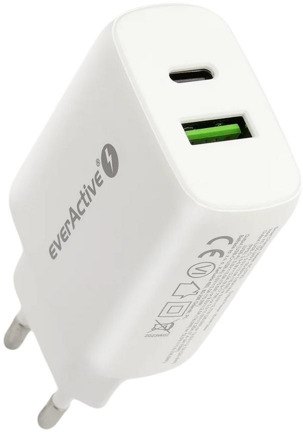 Nabíjačka Sieťová everActive SC-370Q 25W 1xUSB-C 1xUSB-A PD PPS – Obrázok 3