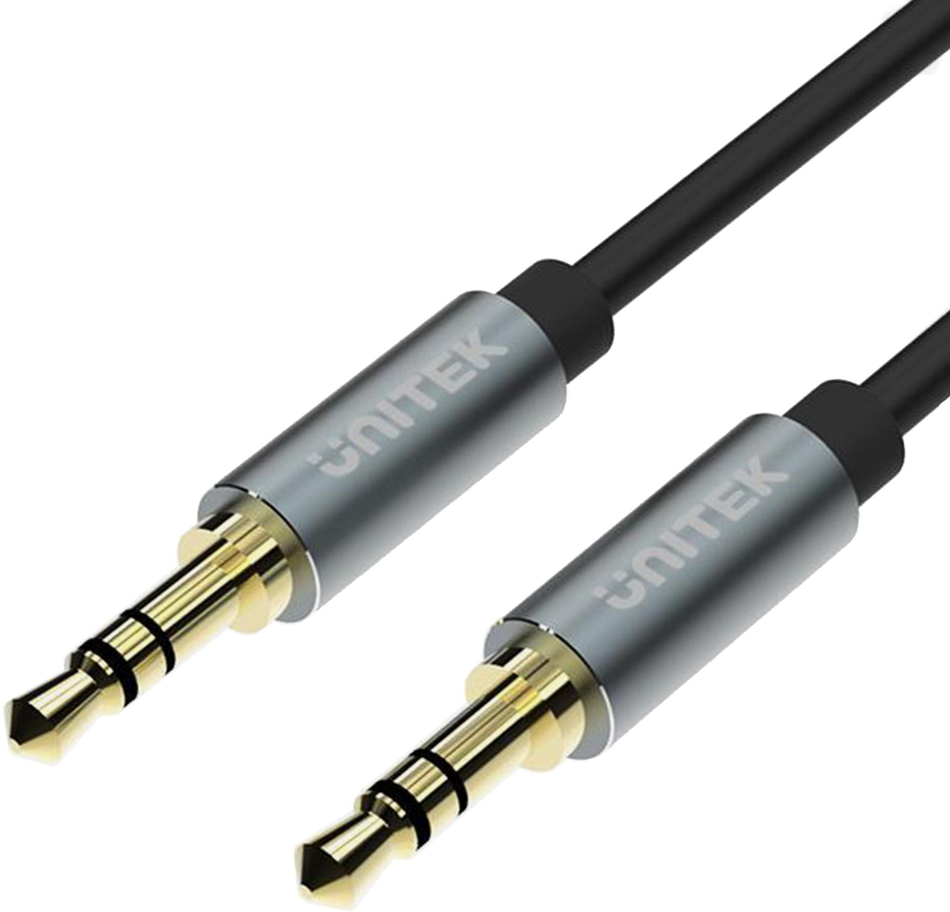 Unitek Y-C922ABK kábel miniJack 3.5mm -miniJack Twist 1,5m