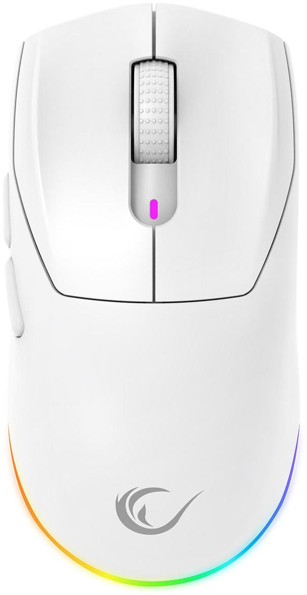 Myš bezdrôtová Rampage Prote M5 24000 DPI RGB LED 1K Hz biela