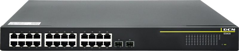 Switch DCN ES430-26P-POE L2 24xPoE+/2xSFP (370W)