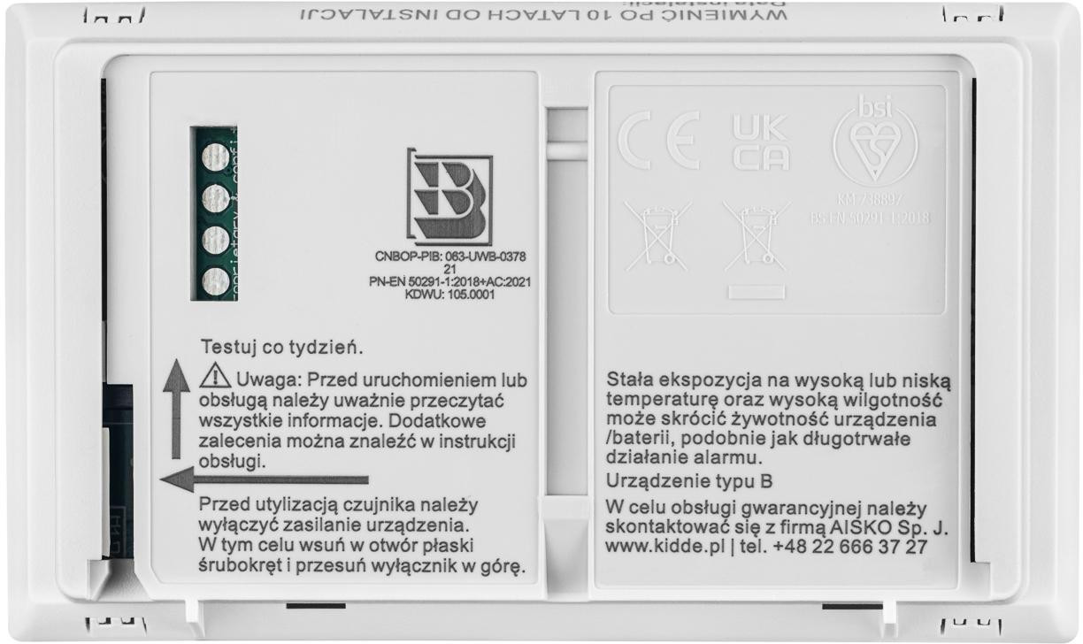 Senzor oxidu uhoľnatého s displejom Kidde K10LLDCO – Obrázok 7