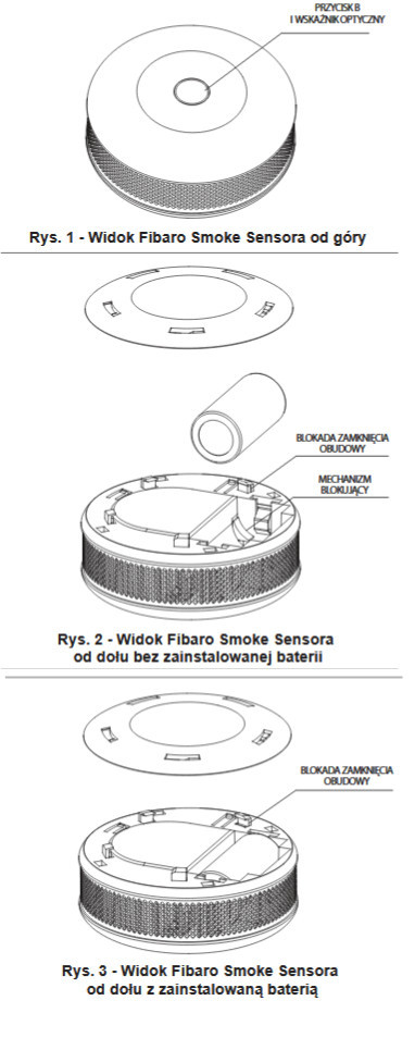 Czujnik dymu FIBARO Smoke Sensor 2 FGSD-002 – Obrázok 2