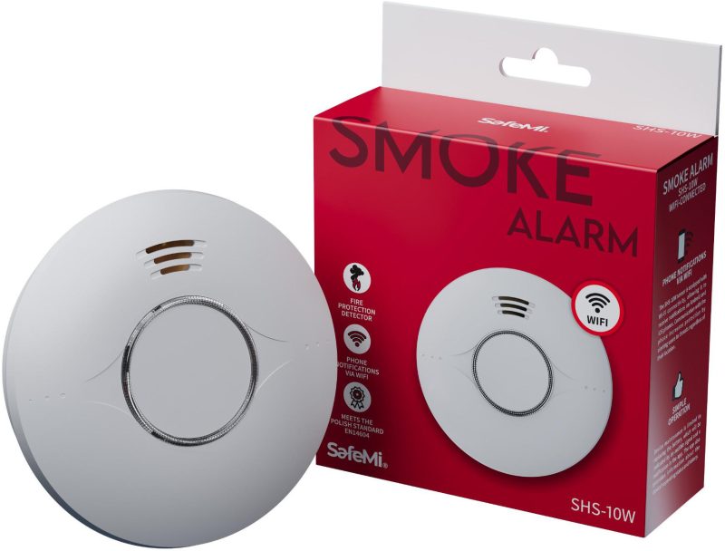 Safemi Senzor dymu - WIFI - Gwarancja 3 lata SHS-10W