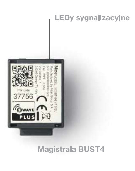 Interfejs Nice IBT4ZWAVE – Obrázok 4